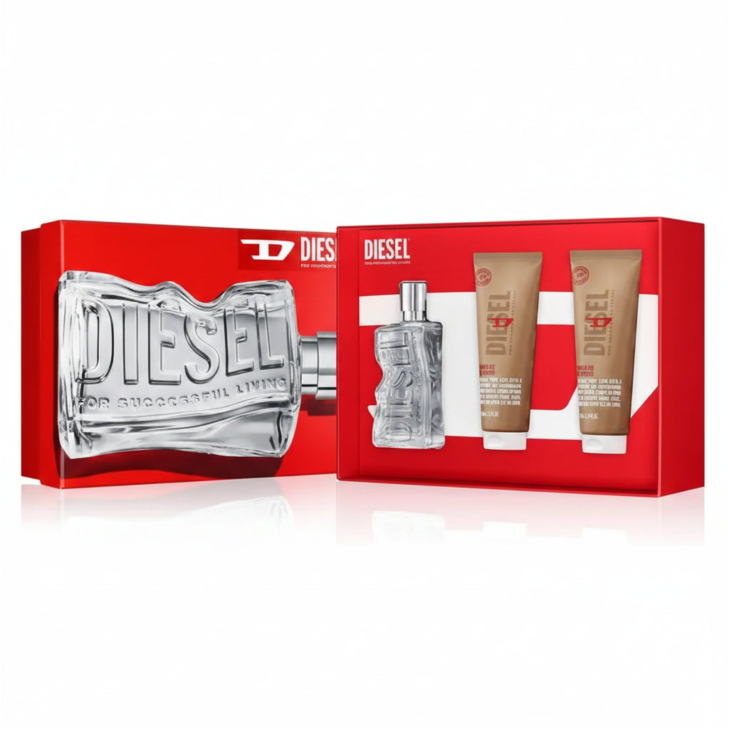 Set Diesel D by Diesel Unisex EDT 100ml + Shower Gel 75ml - Original