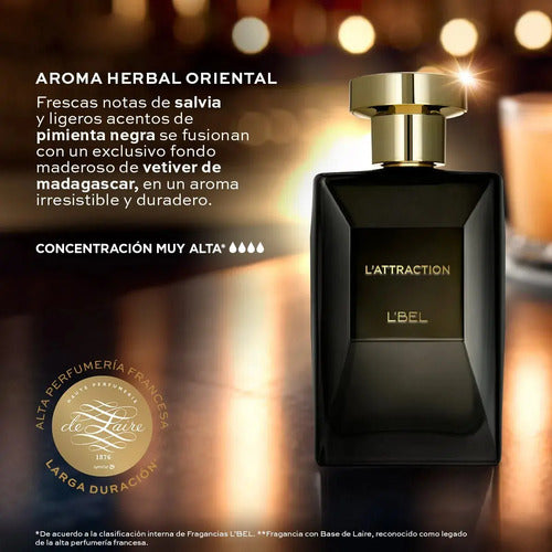 Perfume L'bel L Attraction Hombre Parfum 100ml - Original