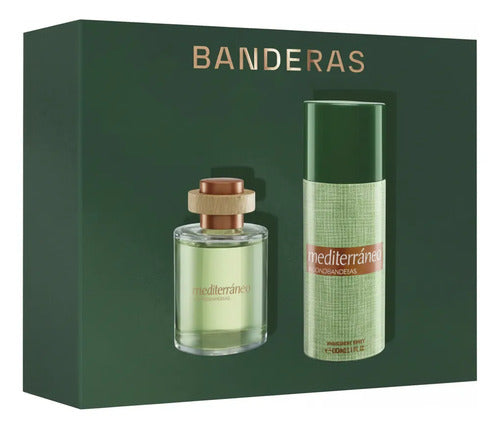 Antonio Banderas Mediterráneo Set EDT 100ml + Desodorante 150ml - Set Regalo Hombre
