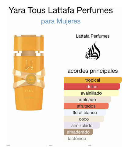 Lattafa Yara Tous 100ml EDP - Perfume Mujer Árabe Dulce Floral