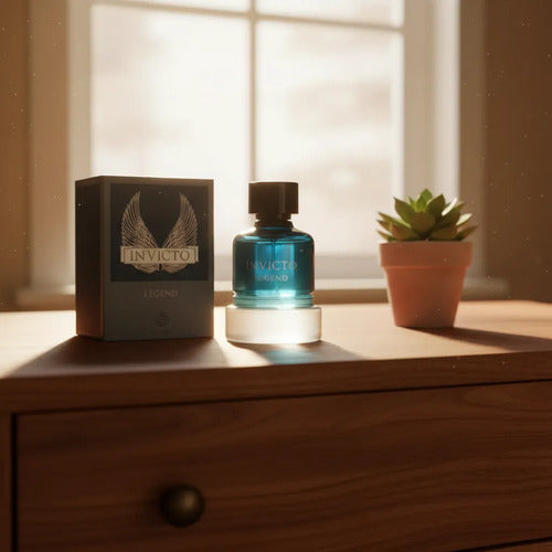 Fragrance World Invicto Legend 100ml EDP - Perfume Hombre Acuático Fresco
