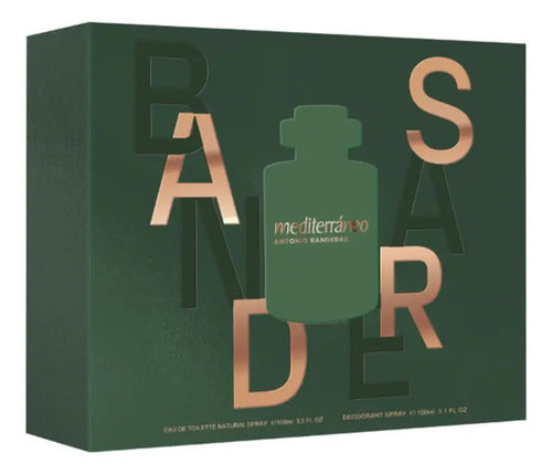 Antonio Banderas Mediterráneo Set EDT 100ml + Desodorante 150ml - Set Regalo Hombre