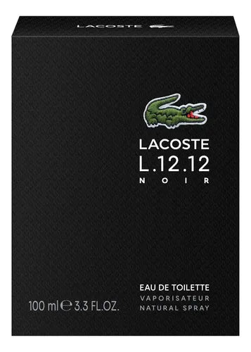Perfume Lacoste L.12.12 Noir Edt 100ml Volumen De La Unidad 100 Ml