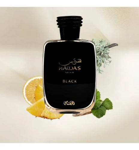 Perfume Rasasi Hawas Black Edp Hombre Aromático 100 Ml Spray