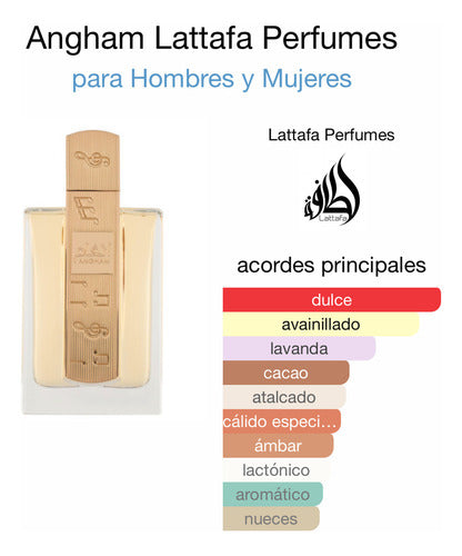 Lattafa Angham 100ml EDP - Perfume Unisex Árabe Oriental Sofisticado