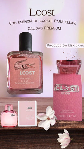Lacoste L.12.12 Rose Sparkling 100ml EDT - Perfume Mujer Floral Efervescente