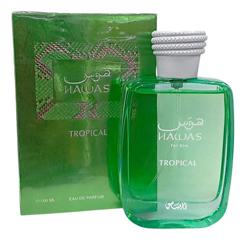 Rasasi Hawas Tropical 100ml EDP - Perfume Hombre Árabe Tropical Fresco