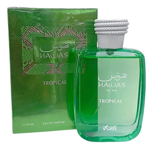 Rasasi Hawas Tropical 100ml EDP - Perfume Hombre Árabe Tropical Fresco