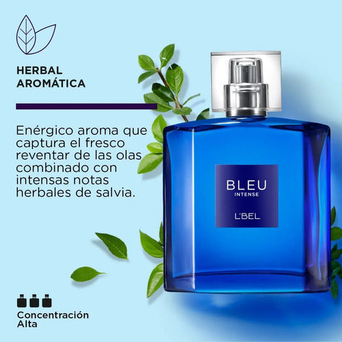 L'bel Bleu Intense 100ml EDT - Perfume Hombre Acuático Intenso