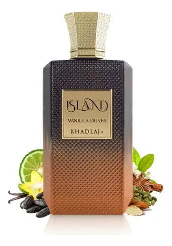 Khadlaj Island Vanilla Dunes 100ml Extrait de Parfum - Perfume Unisex Gourmand Tropical
