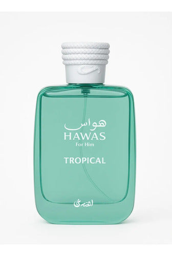 Rasasi Hawas Tropical 100ml EDP - Perfume Hombre Árabe Tropical Fresco
