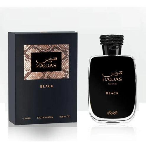 Perfume Rasasi Hawas Black Edp Hombre Aromático 100 Ml Spray