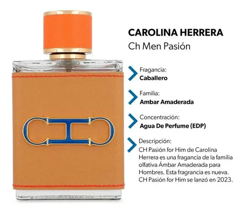 Carolina Herrera CH Men Pasión EDP 100ml - Perfume Hombre Original