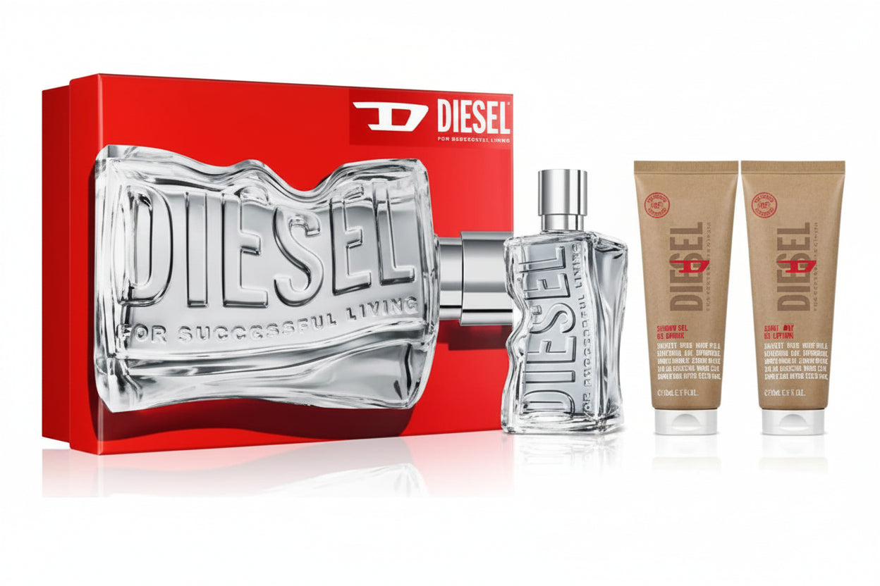 Set D By Diesel D5 Edt 100 Ml + Shower 75 Ml 2 U - Original
